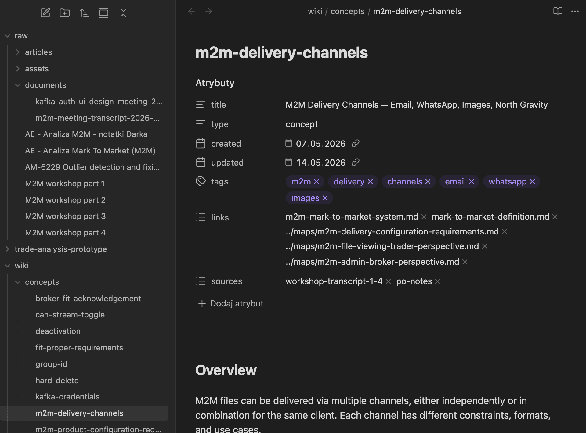 The Obsidian + Claude Code local knowledge base powering discovery and traceability