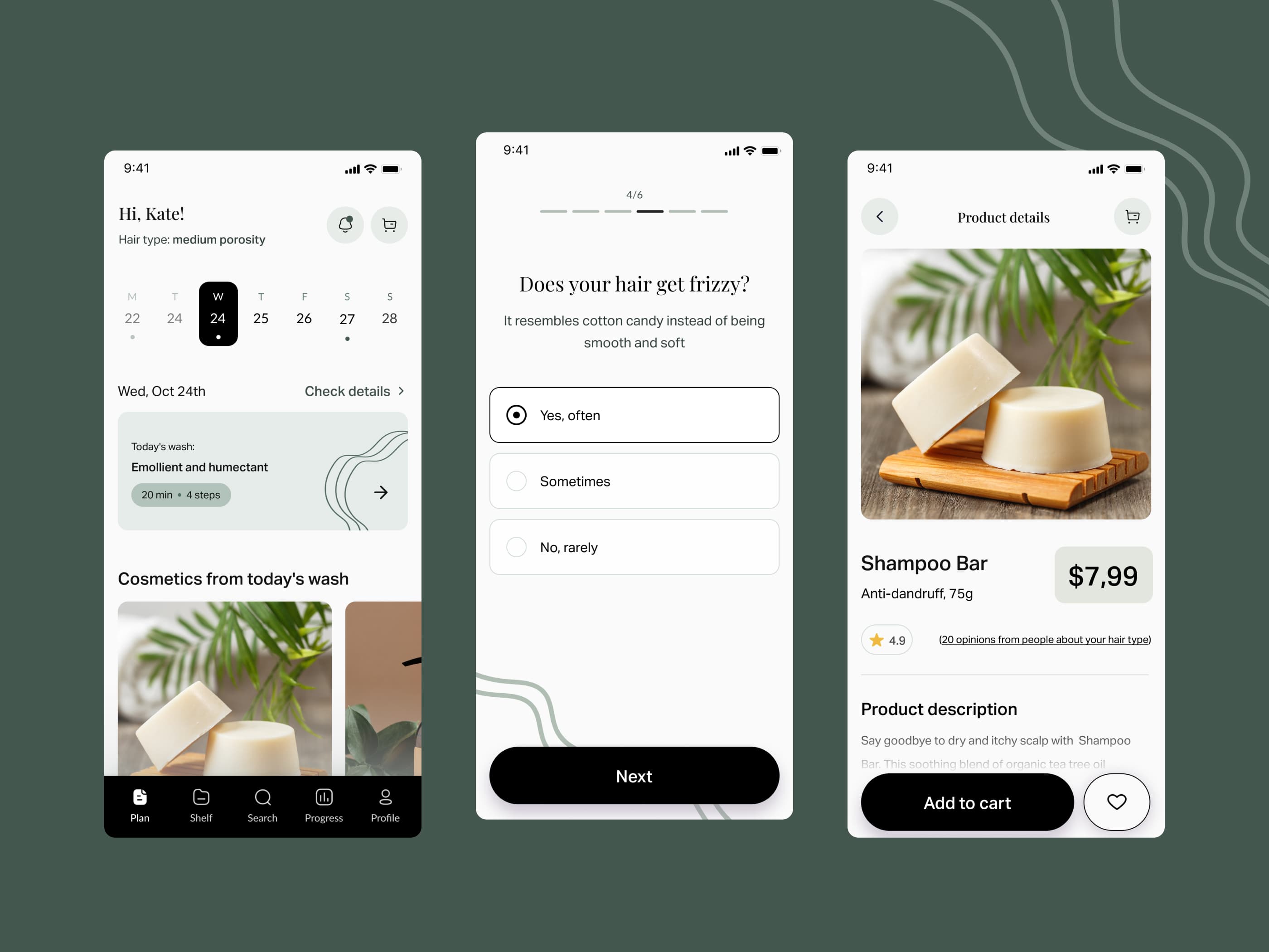 Heri product architecture — the quiz, the plan, and the virtual shelf